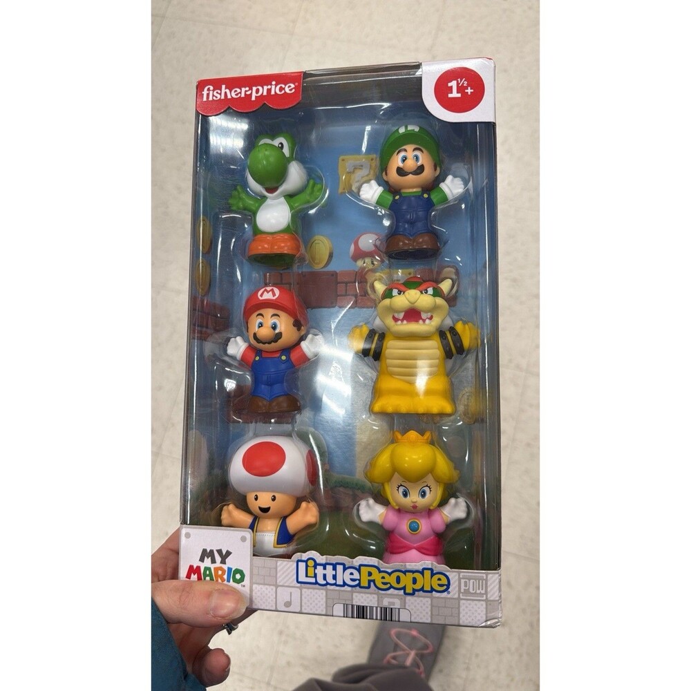 NEW Fisher Price Little People Super Mario Mini Figures Sealed IN HAND Fast Ship - Picture 6 of 6